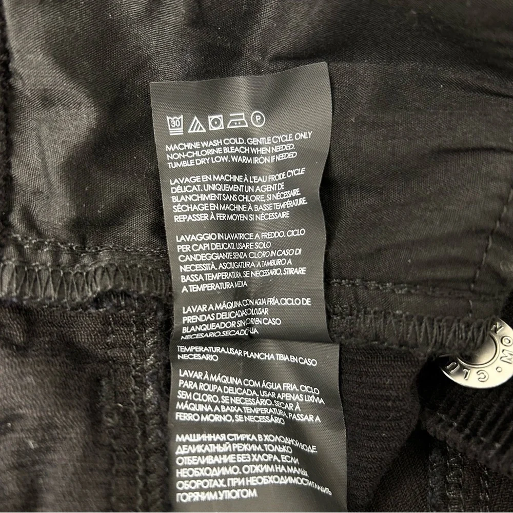 CLUB MONACO High Rise Skinny Corduroy Pants, Black, Size 6 - Picture 12 of 14